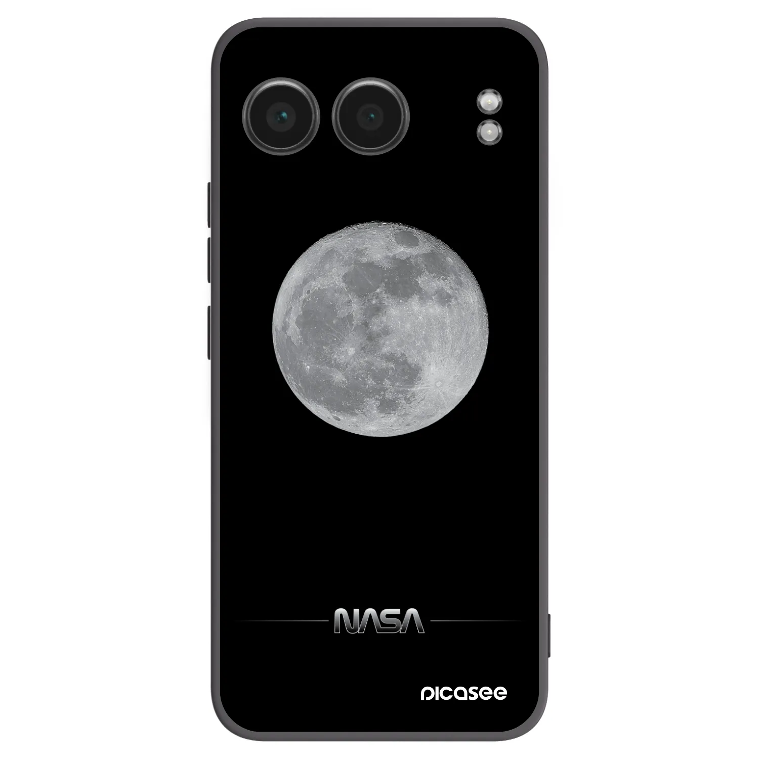 Picasee silikonový černý obal pro OnePlus Nord 4 - Moon Minimal