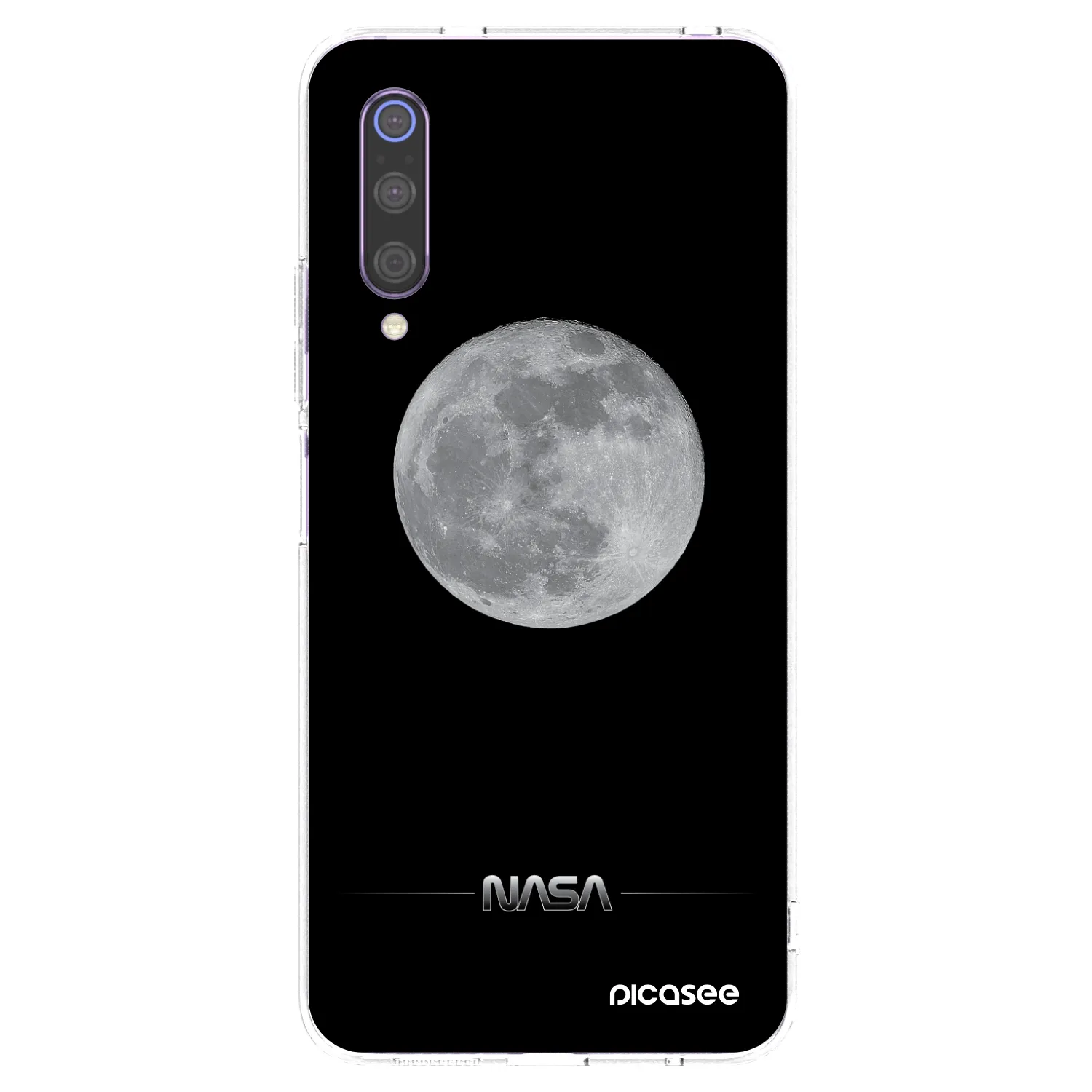 Picasee silikonový průhledný obal pro Xiaomi Mi 9 - Moon Minimal