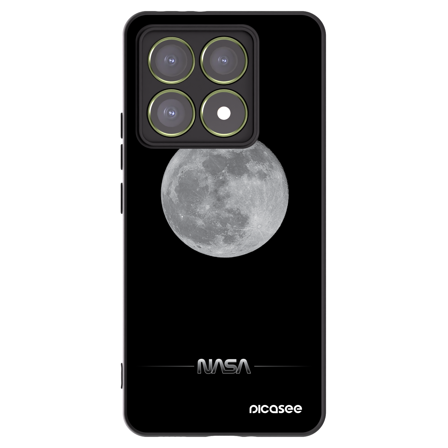 Picasee silikonový černý obal pro Xiaomi 14T - Moon Minimal