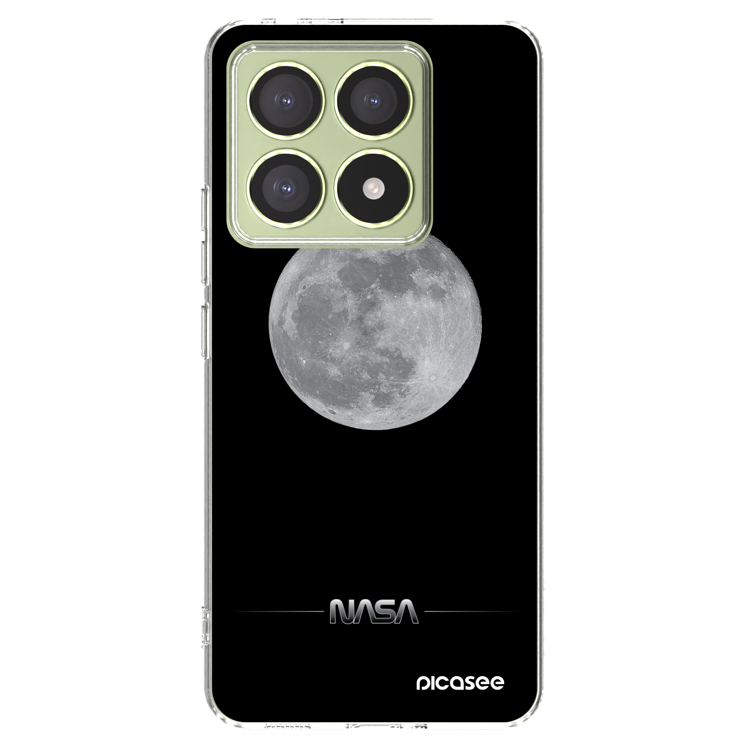 Picasee silikonový průhledný obal pro Xiaomi 14T - Moon Minimal