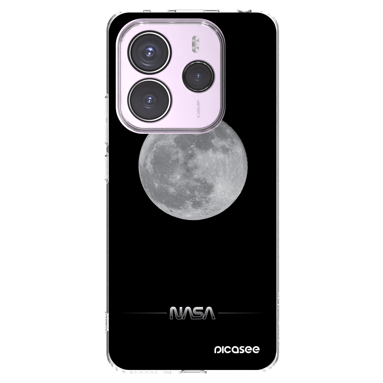 Picasee silikonový průhledný obal pro Xiaomi Redmi Note 14 5G - Moon Minimal