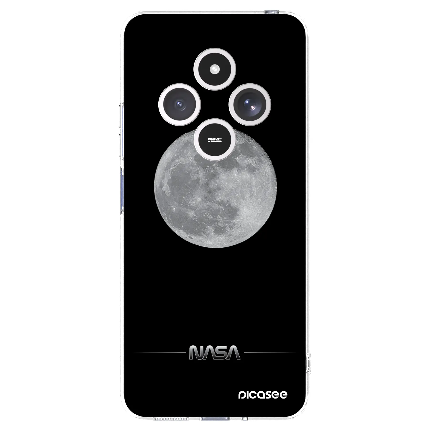 Picasee silikonový průhledný obal pro Xiaomi Redmi 14C - Moon Minimal