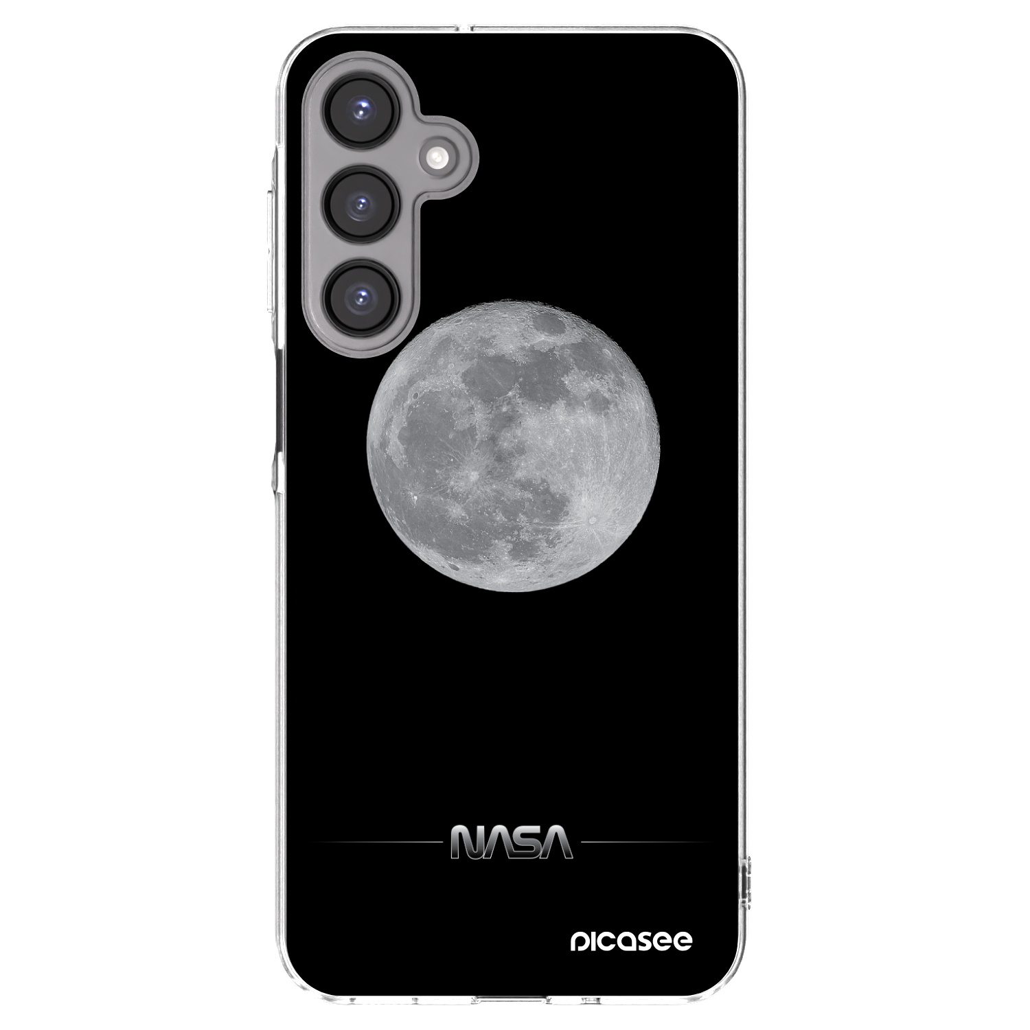 Picasee silikonový průhledný obal pro Samsung Galaxy A16 5G - Moon Minimal
