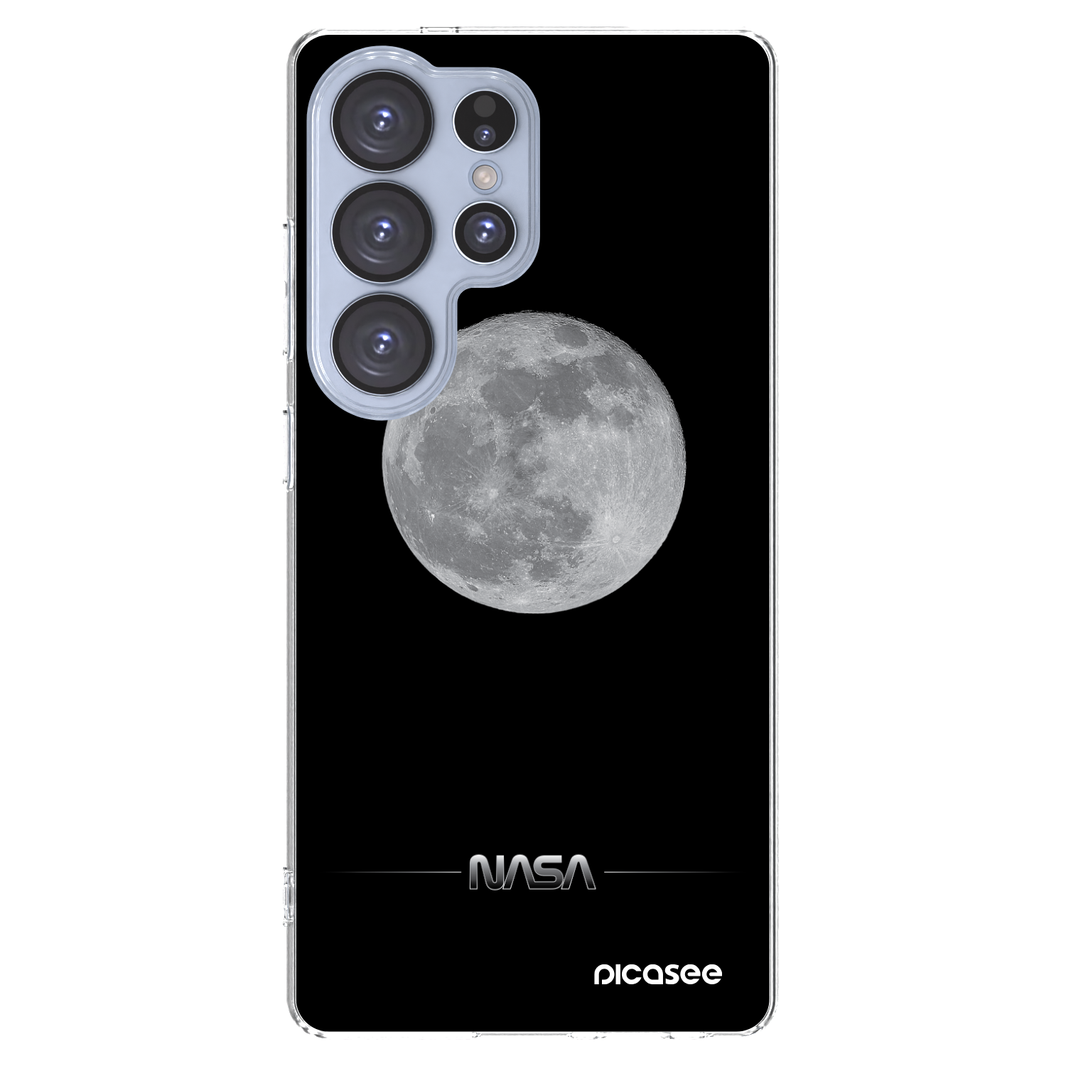 Picasee silikonový průhledný obal pro Samsung Galaxy S25 Ultra 5G - Moon Minimal
