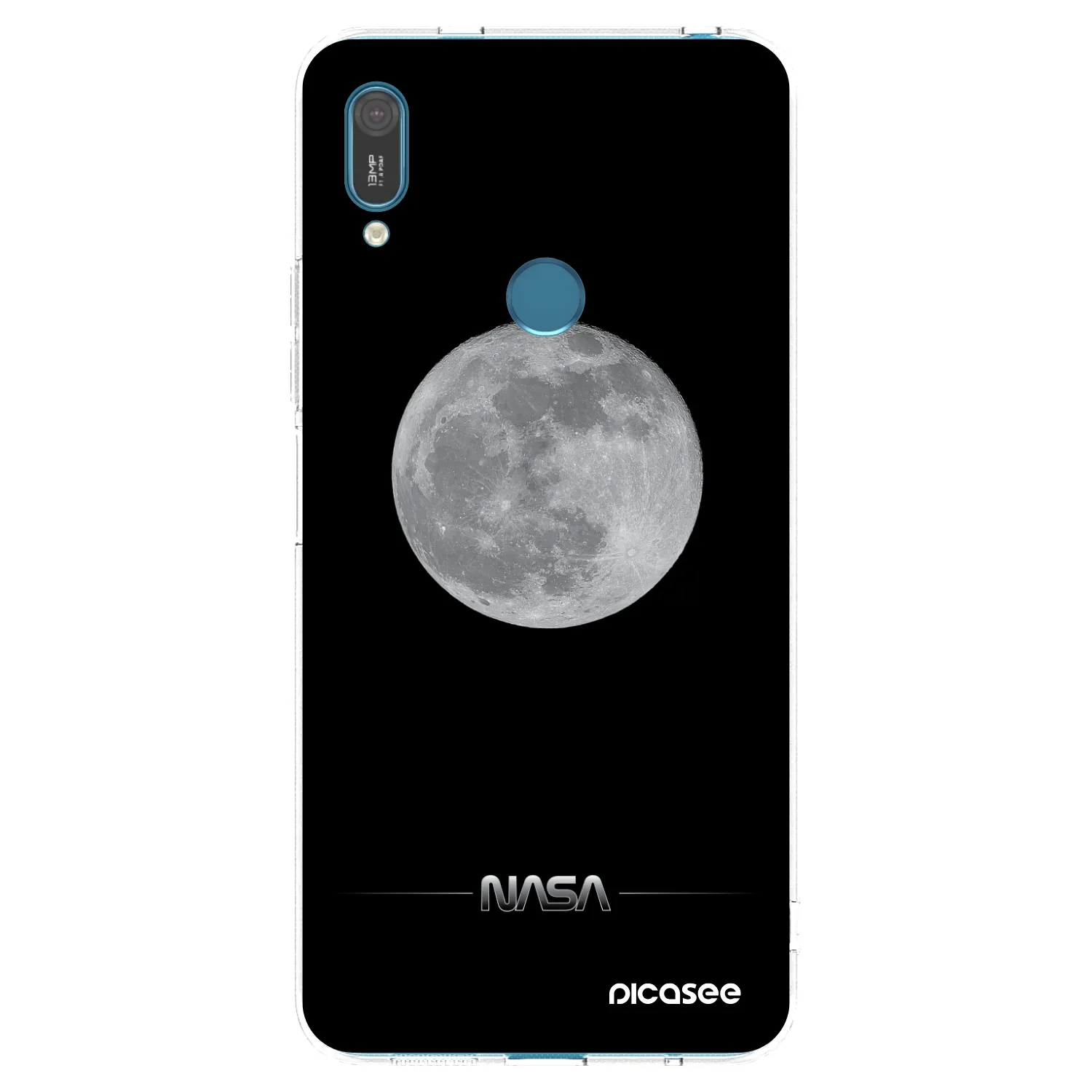 Picasee silikonový průhledný obal pro Huawei Y7 2019 - Moon Minimal