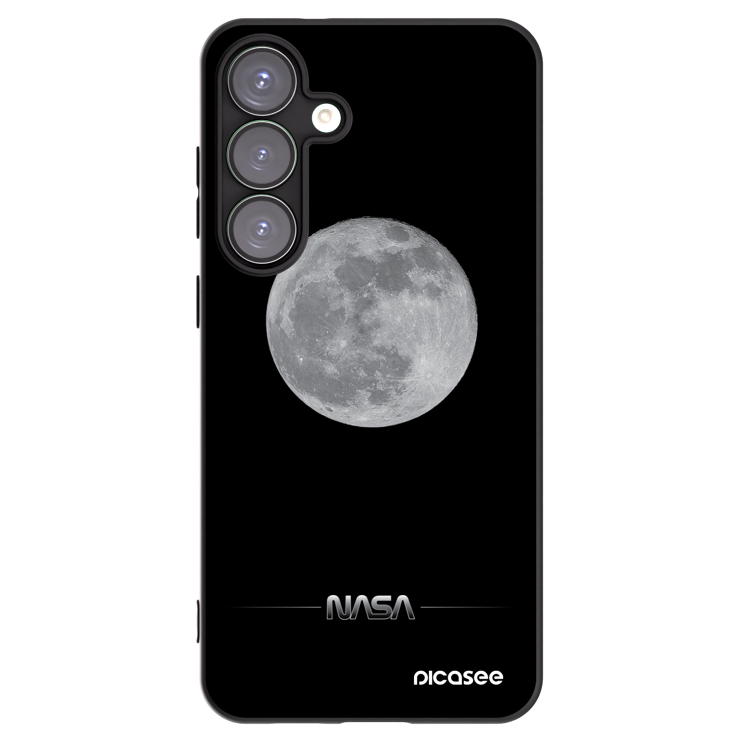 Picasee silikonový černý obal pro Samsung Galaxy S25+ 5G - Moon Minimal
