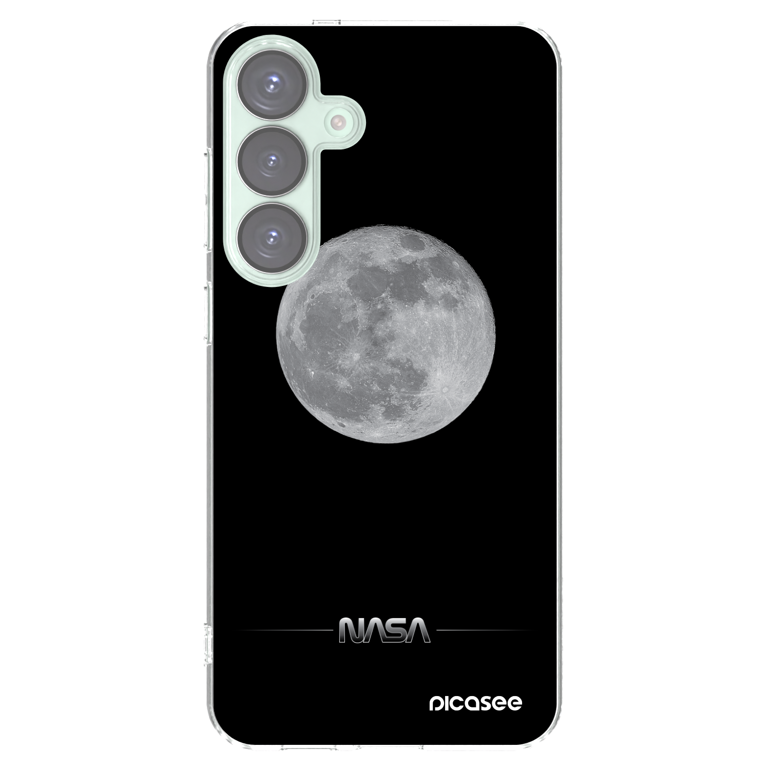 Picasee silikonový průhledný obal pro Samsung Galaxy S25+ 5G - Moon Minimal