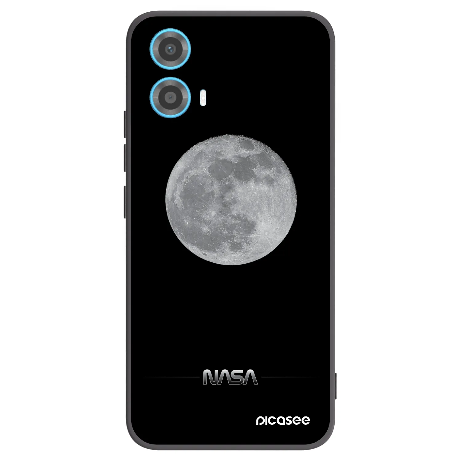 Picasee silikonový černý obal pro Motorola Moto G34 5G - Moon Minimal
