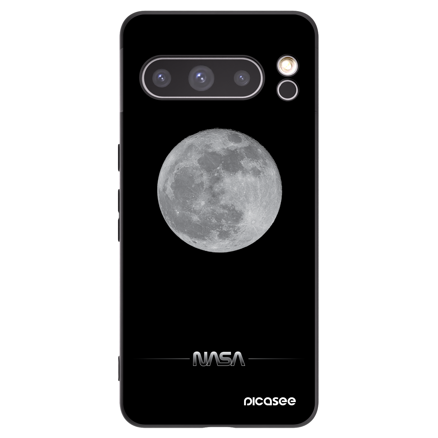 Picasee silikonový černý obal pro Google Pixel 8 Pro - Moon Minimal
