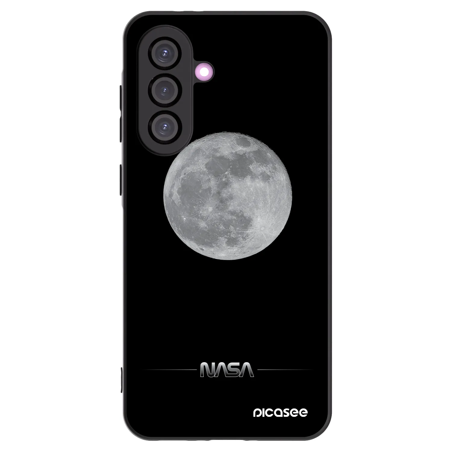 Picasee silikonový černý obal pro Samsung Galaxy A56 5G A566B - Moon Minimal