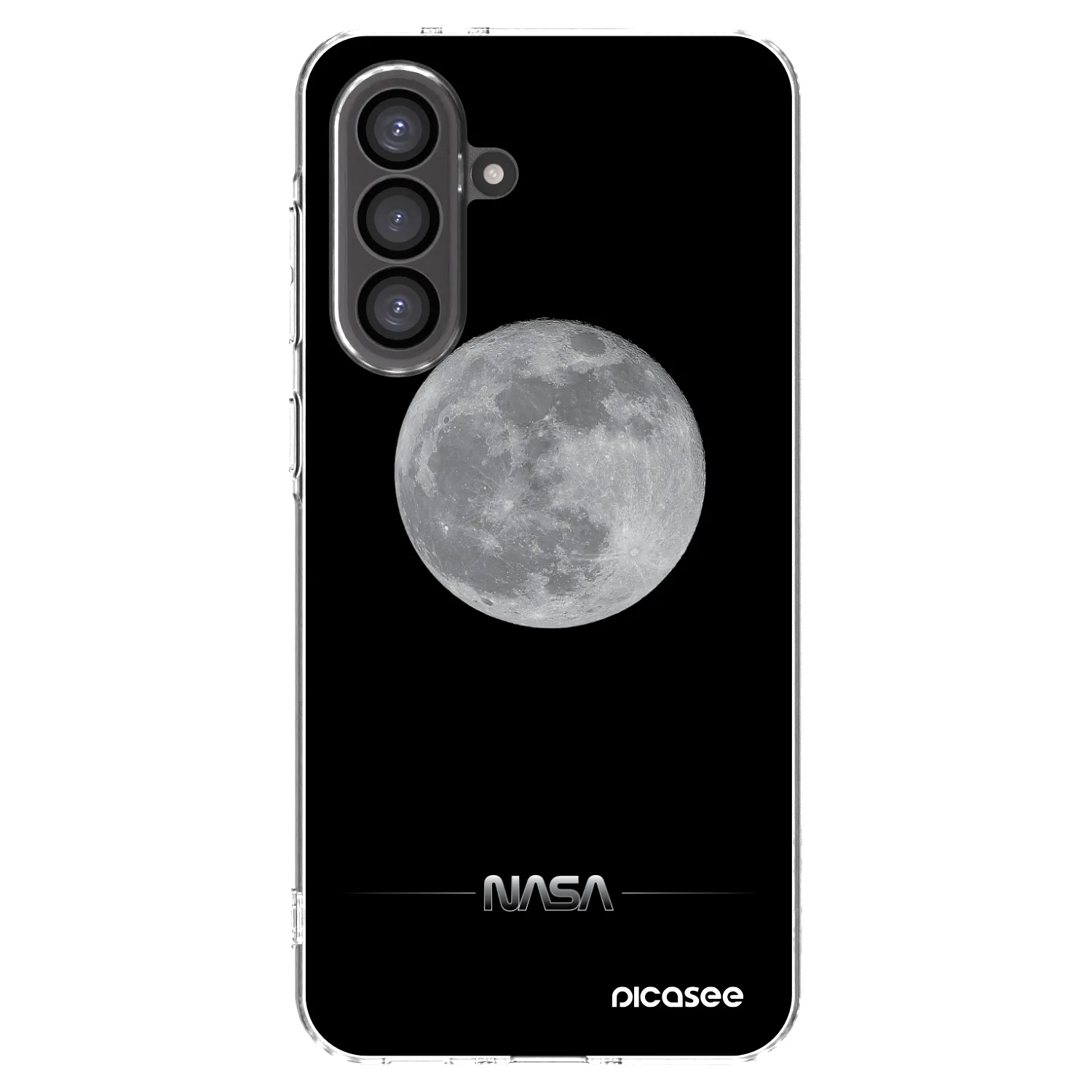 Picasee silikonový průhledný obal pro Samsung Galaxy A56 5G A566B - Moon Minimal