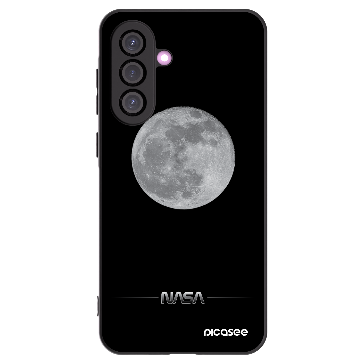 Picasee silikonový černý obal pro Samsung Galaxy A36 5G - Moon Minimal