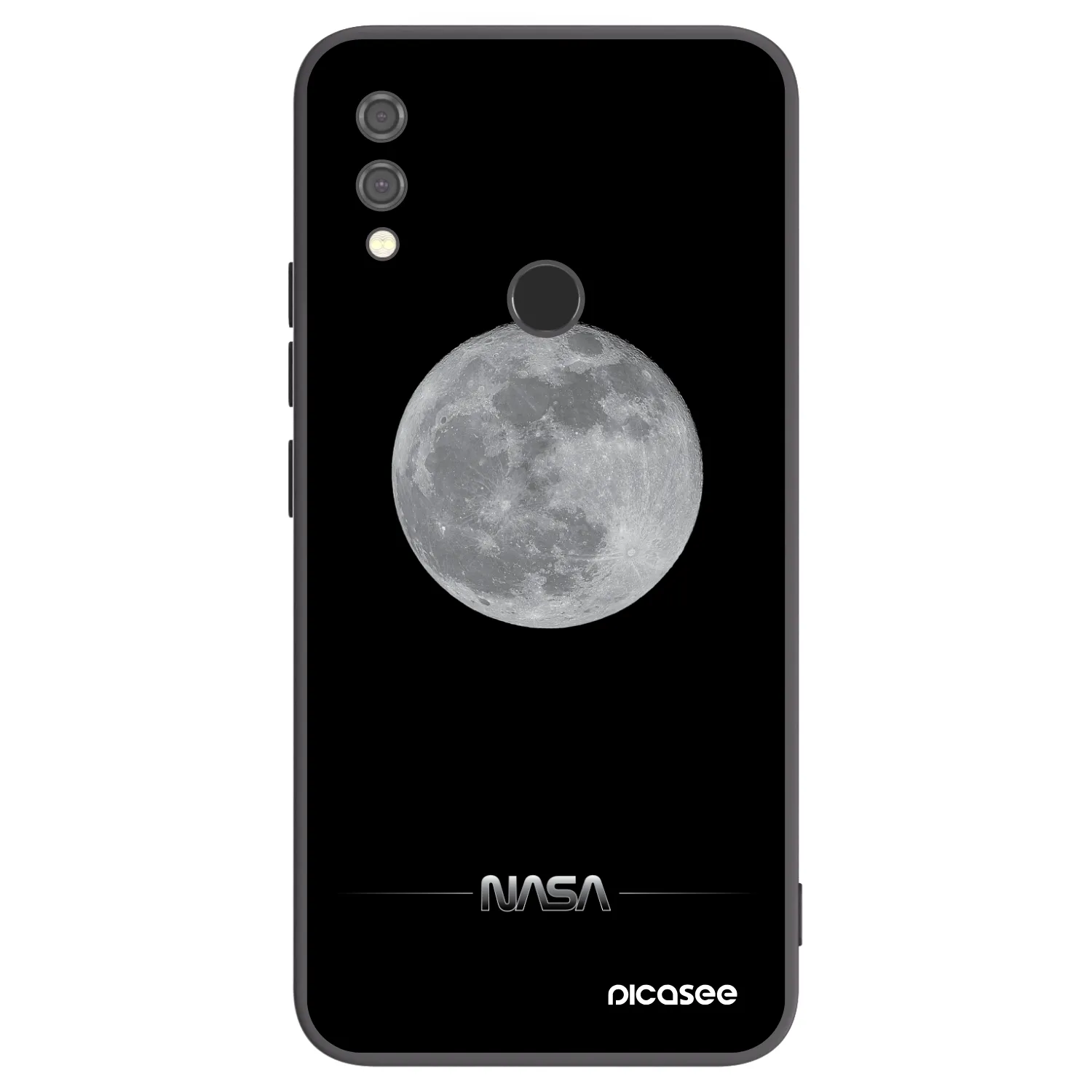 Picasee silikonový černý obal pro Xiaomi Redmi Note 7 - Moon Minimal