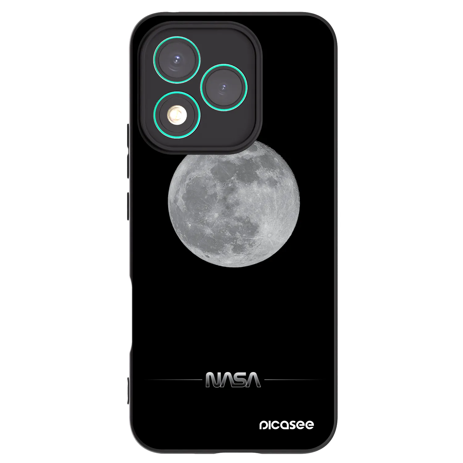 Picasee silikonový černý obal pro Honor 400 Lite 5G - Moon Minimal