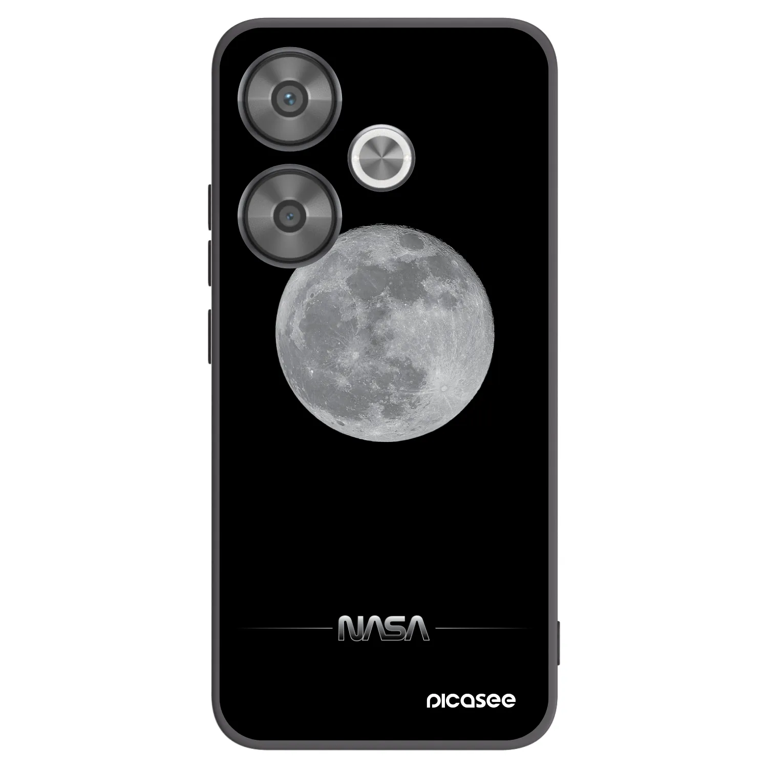 Picasee silikonový černý obal pro Xiaomi Poco F6 - Moon Minimal