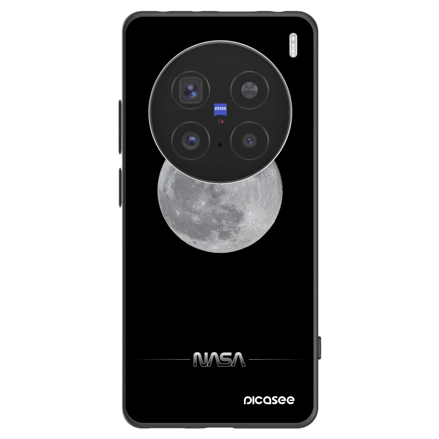 Picasee silikonový černý obal pro Vivo X200 Pro - Moon Minimal