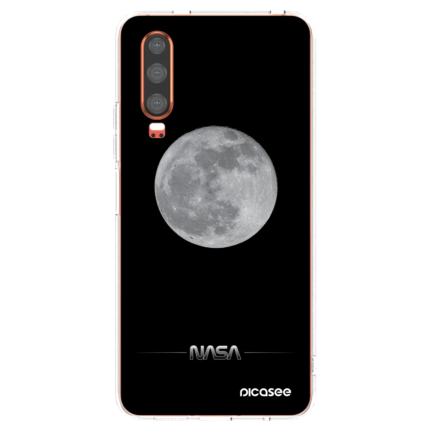 Picasee silikonový průhledný obal pro Huawei P30 - Moon Minimal