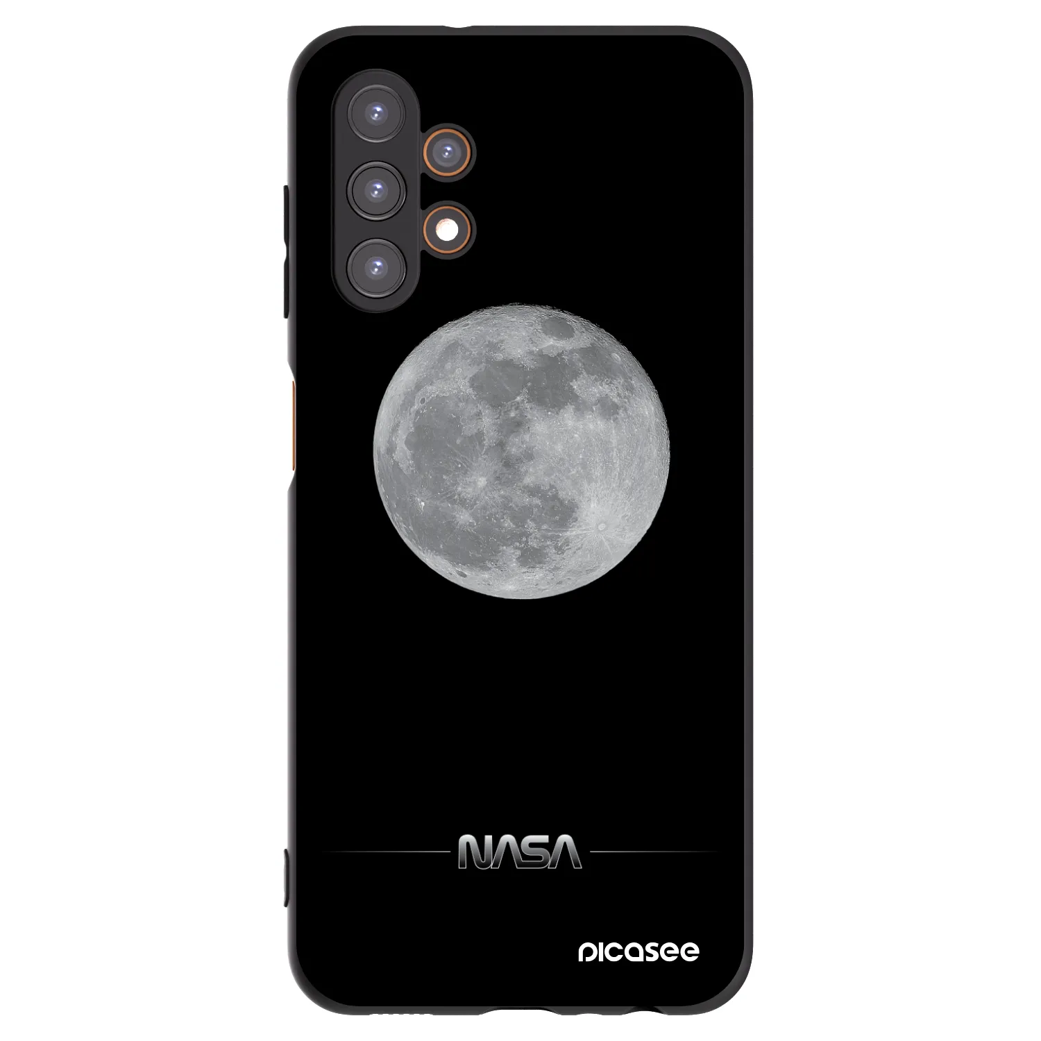 Picasee silikonový černý obal pro Samsung Galaxy A13 5G - Moon Minimal