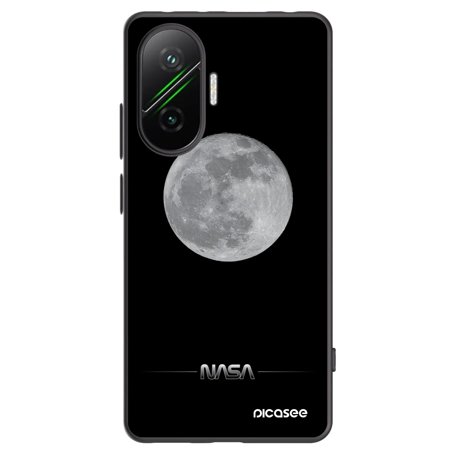 Picasee silikonový černý obal pro Xiaomi Poco F7 5G - Moon Minimal