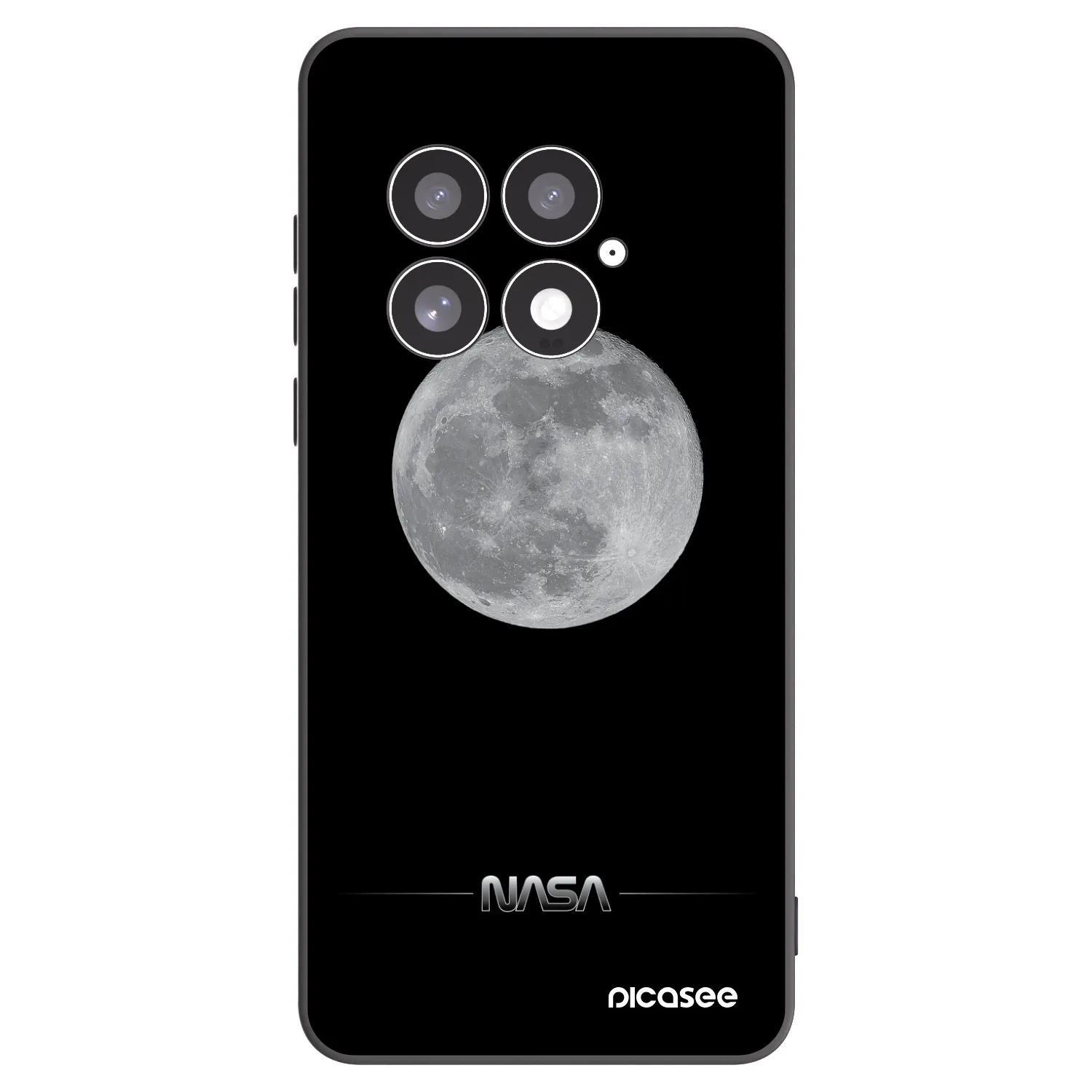 Picasee silikonový černý obal pro OnePlus 13 5G - Moon Minimal