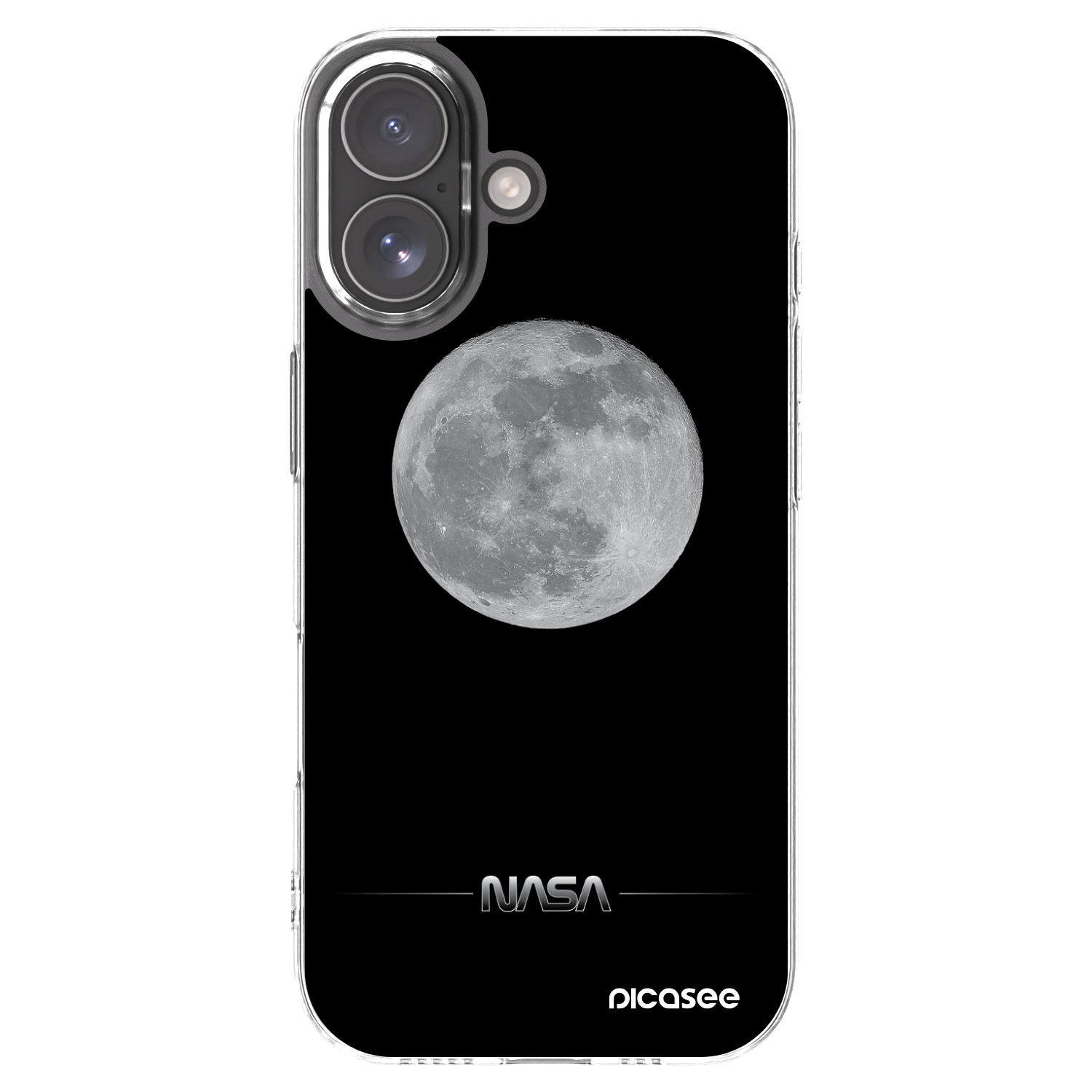 Picasee silikonový průhledný obal pro Apple iPhone 17 - Moon Minimal