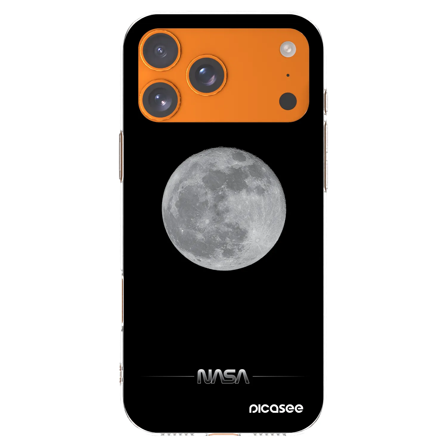 Picasee silikonový průhledný obal pro Apple iPhone 17 Pro Max - Moon Minimal