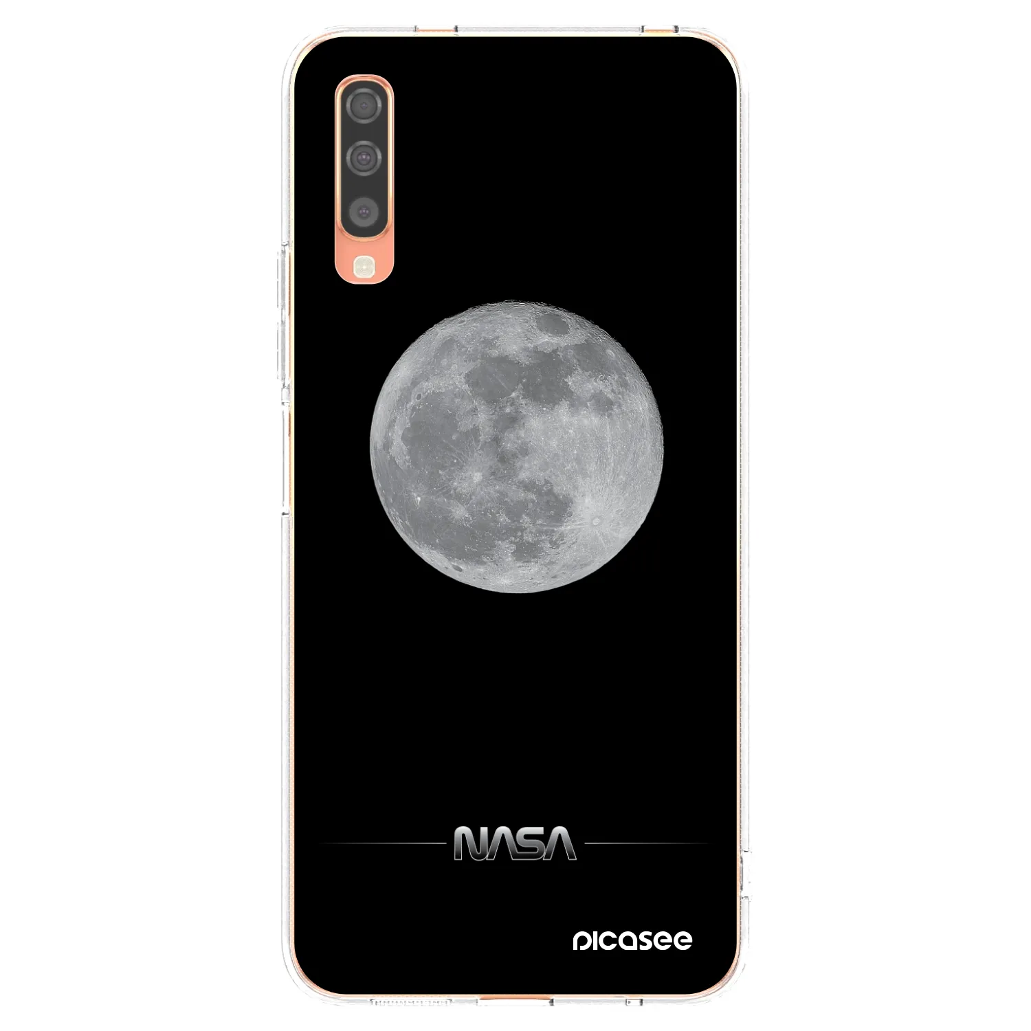 Picasee silikonový průhledný obal pro Samsung Galaxy A70 A705F - Moon Minimal