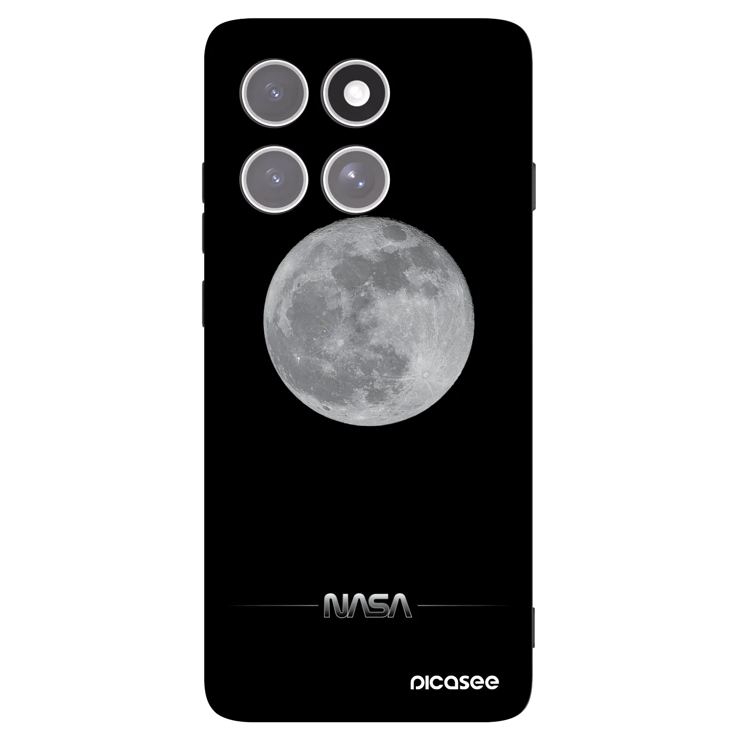 Picasee silikonový černý obal pro Motorola Edge 60 Pro - Moon Minimal
