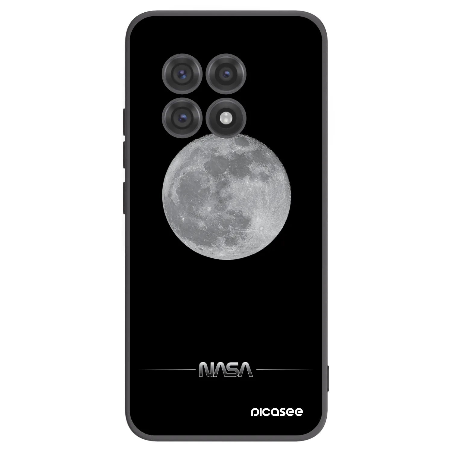 Picasee silikonový černý obal pro OnePlus 13R 5G - Moon Minimal