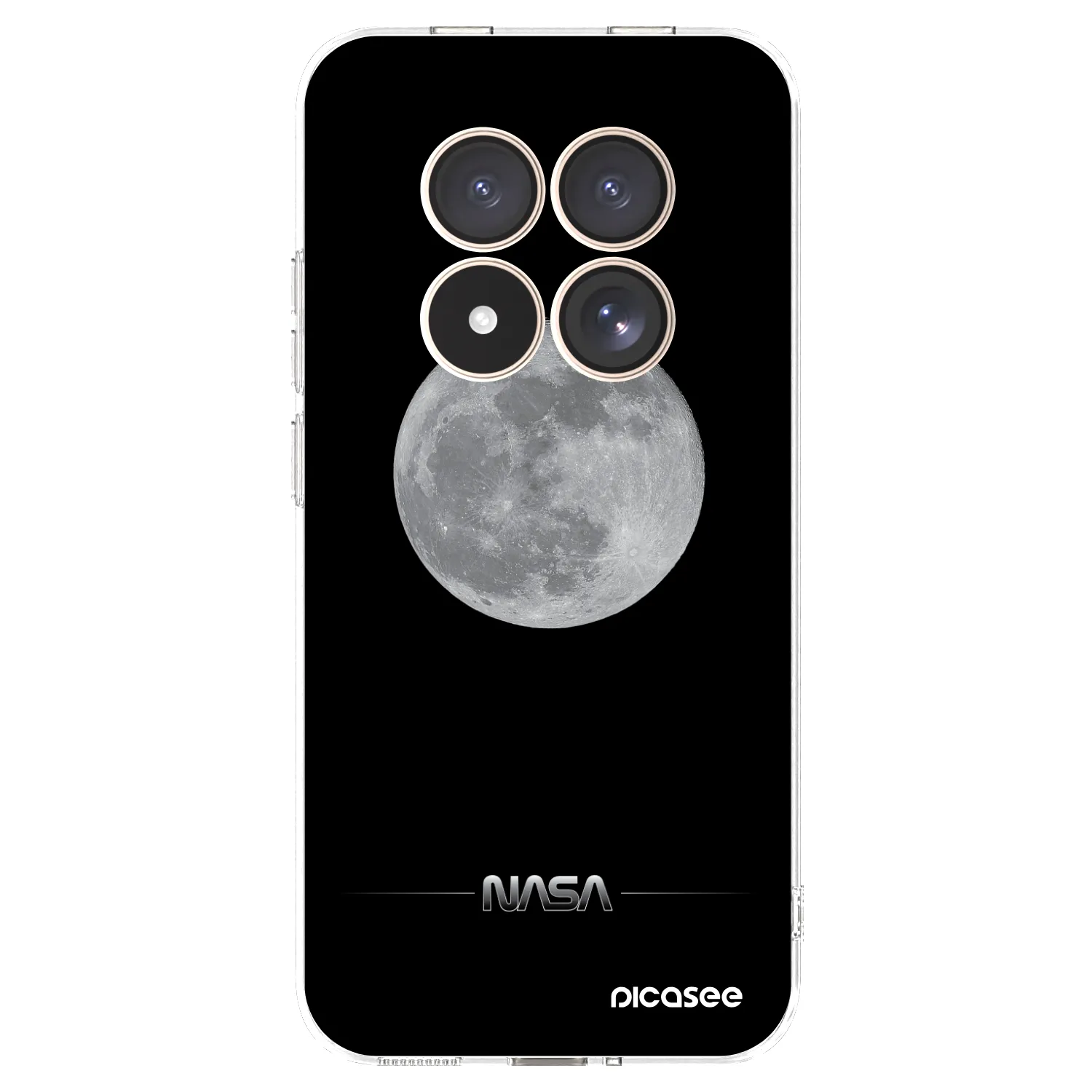 Picasee silikonový průhledný obal pro Xiaomi Redmi Note 15 Pro 4G - Moon Minimal