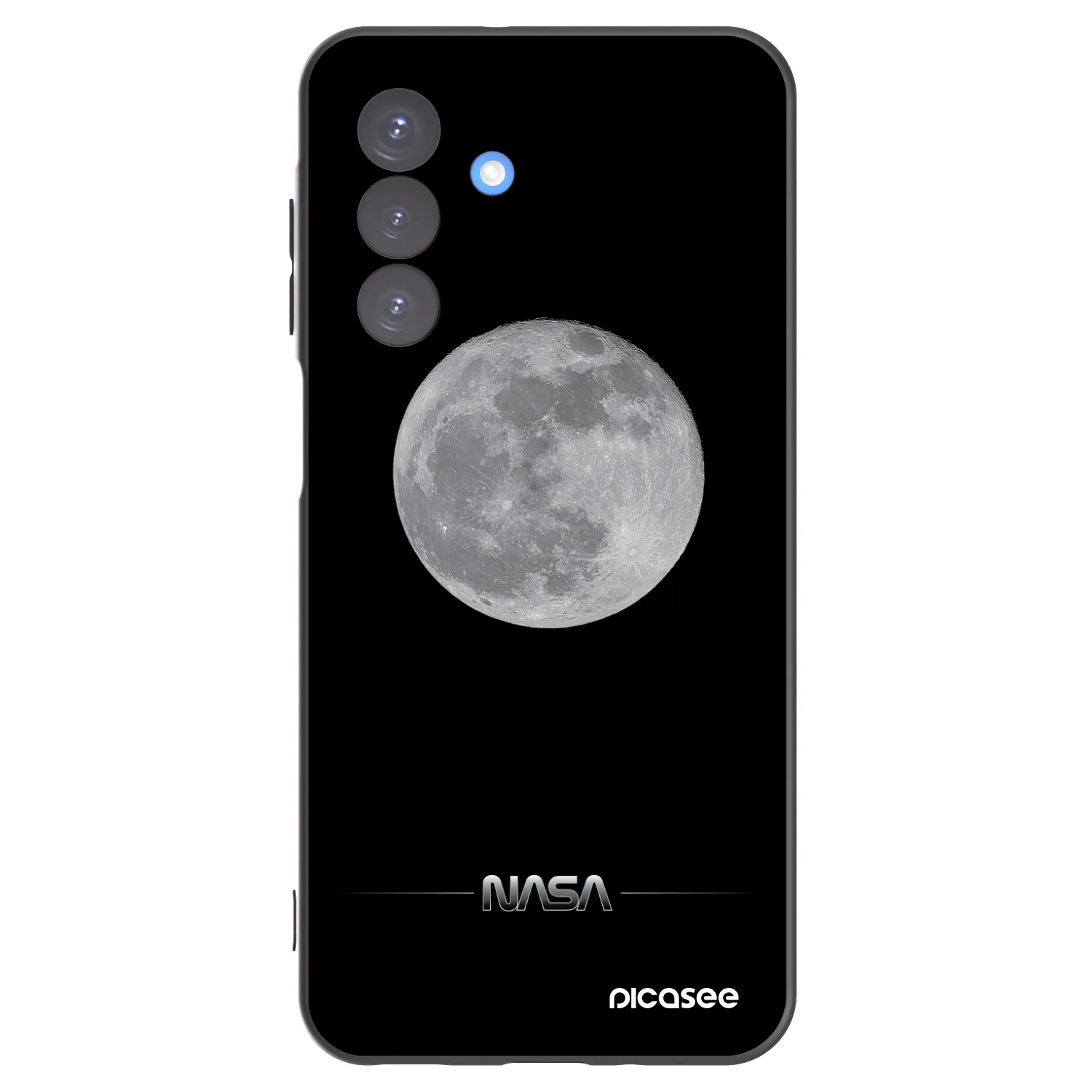 Picasee silikonový černý obal pro Samsung Galaxy A17 5G - Moon Minimal