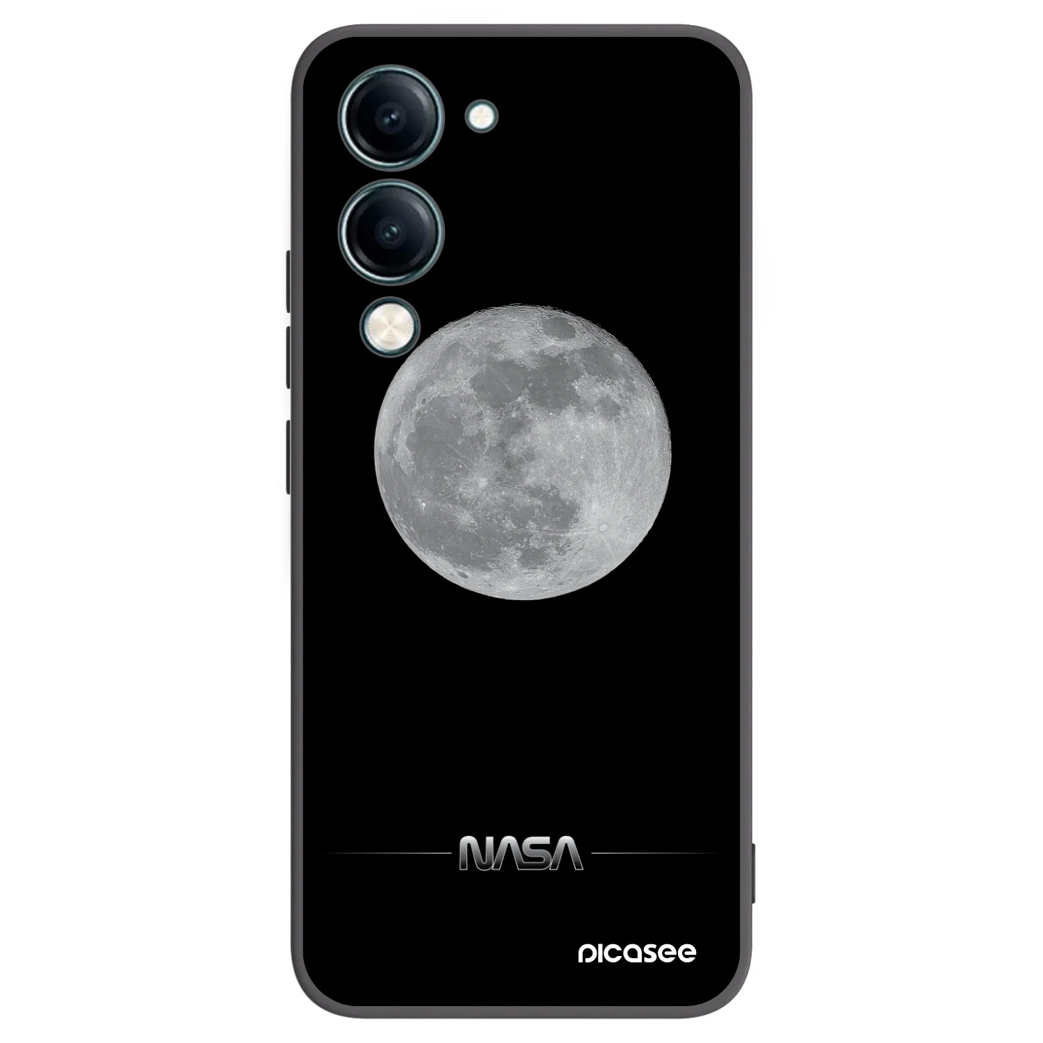 Picasee silikonový černý obal pro Vivo Y29s 5G - Moon Minimal
