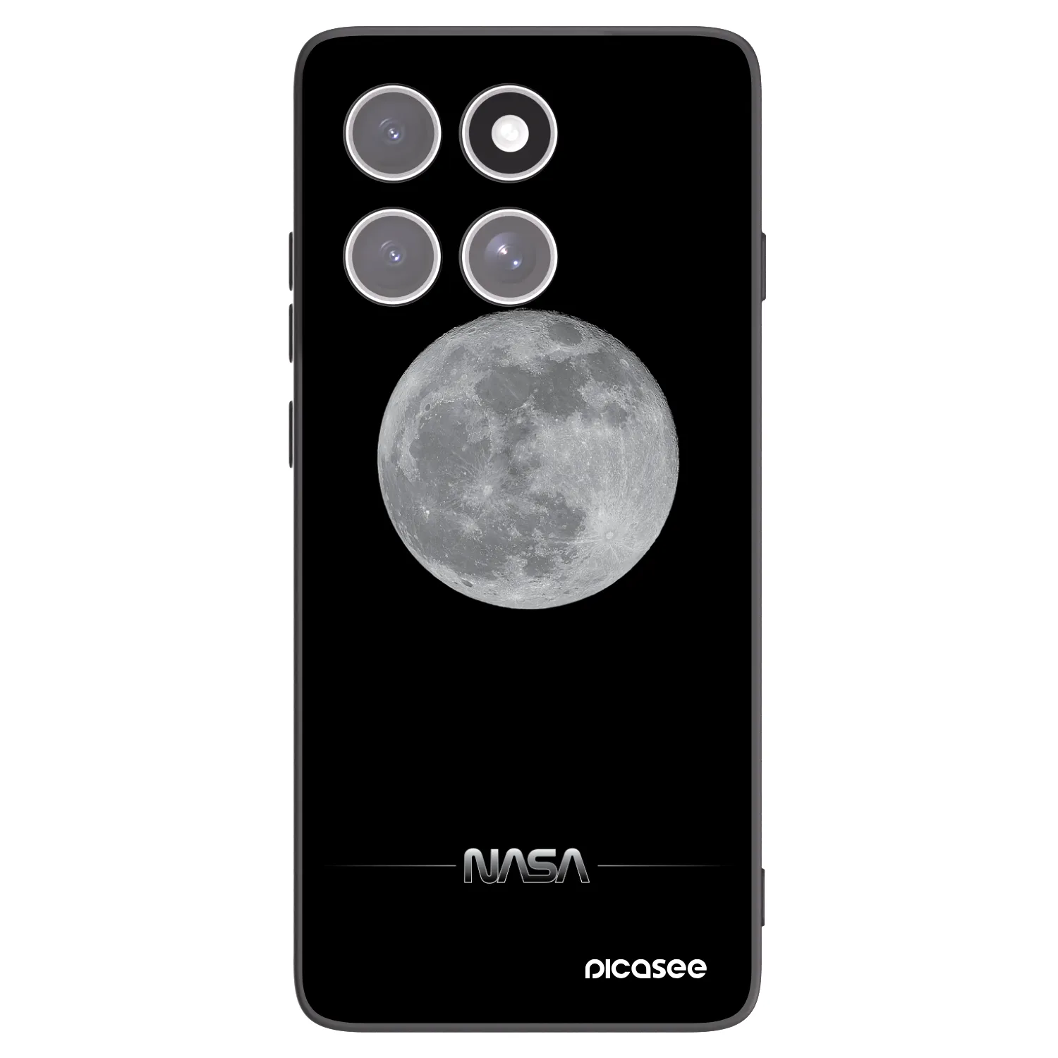Picasee silikonový černý obal pro Motorola Edge 60 Fusion - Moon Minimal