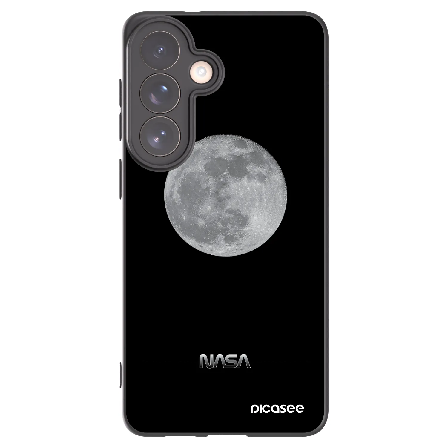Picasee silikonový černý obal pro Samsung Galaxy S26+ - Moon Minimal