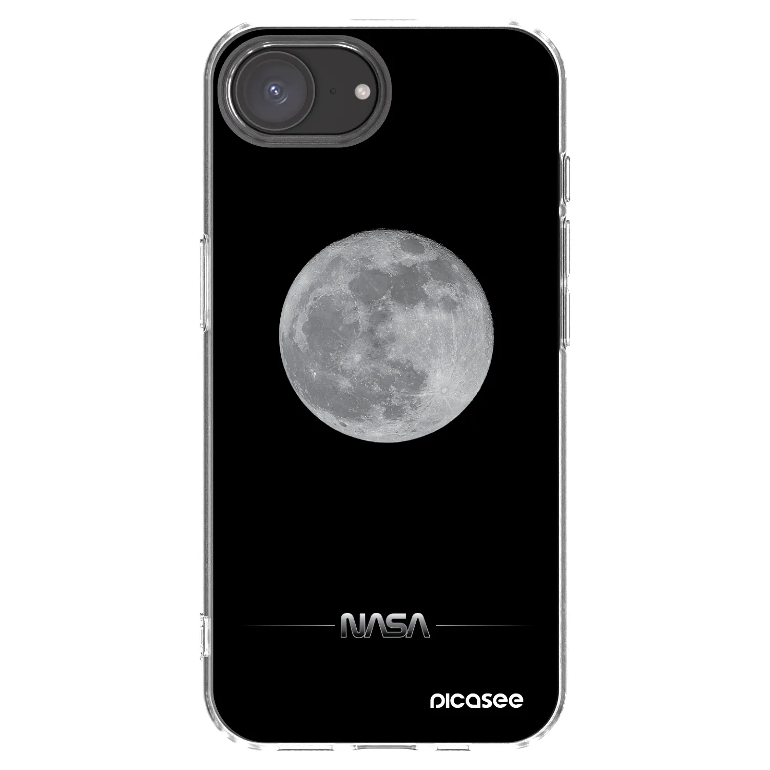 Picasee silikonový průhledný obal pro Apple iPhone 17e - Moon Minimal