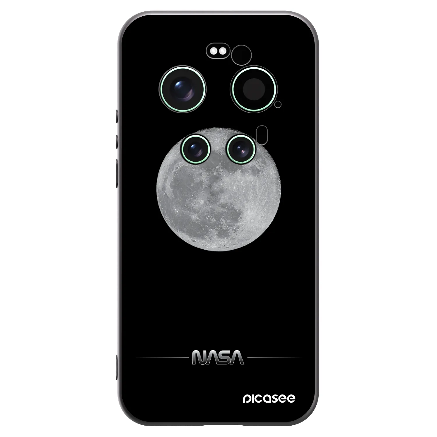 Picasee silikonový černý obal pro Xiaomi 17 Ultra - Moon Minimal