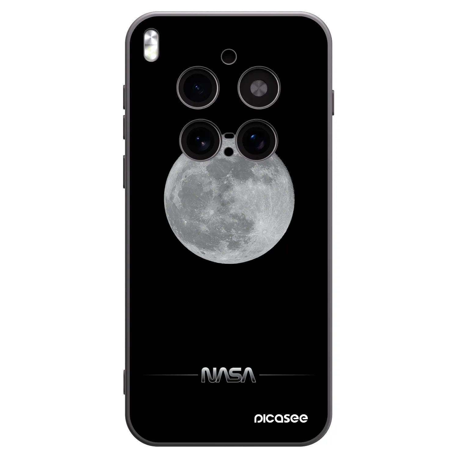 Picasee silikonový černý obal pro Vivo X300 Pro - Moon Minimal