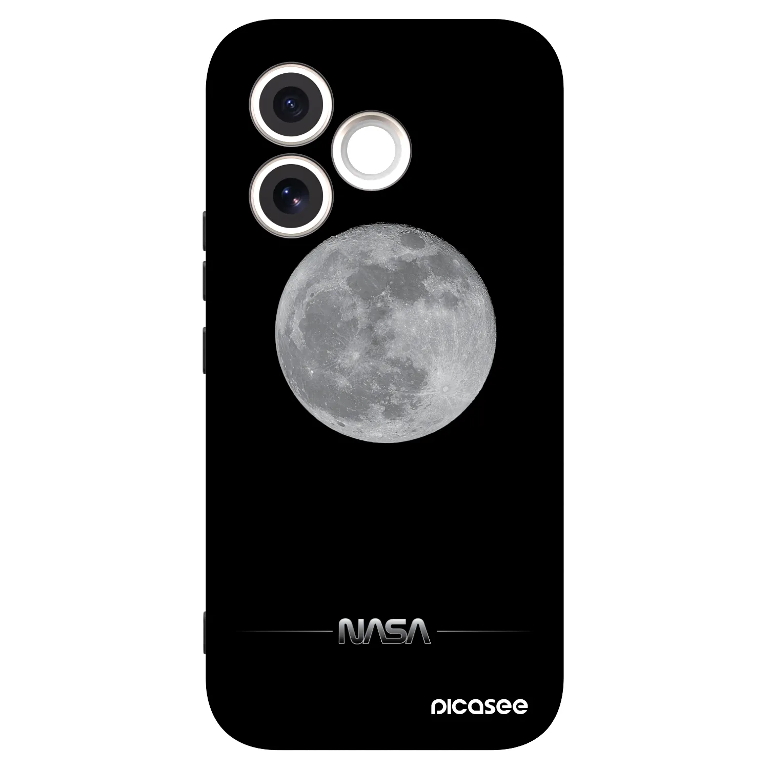 Picasee silikonový černý obal pro Honor 600 Lite - Moon Minimal