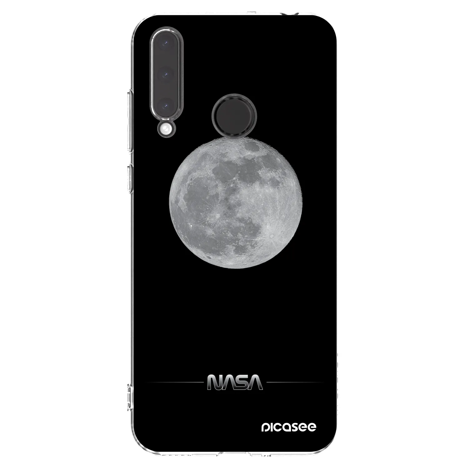 Picasee silikonový průhledný obal pro Honor 20 Lite - Moon Minimal