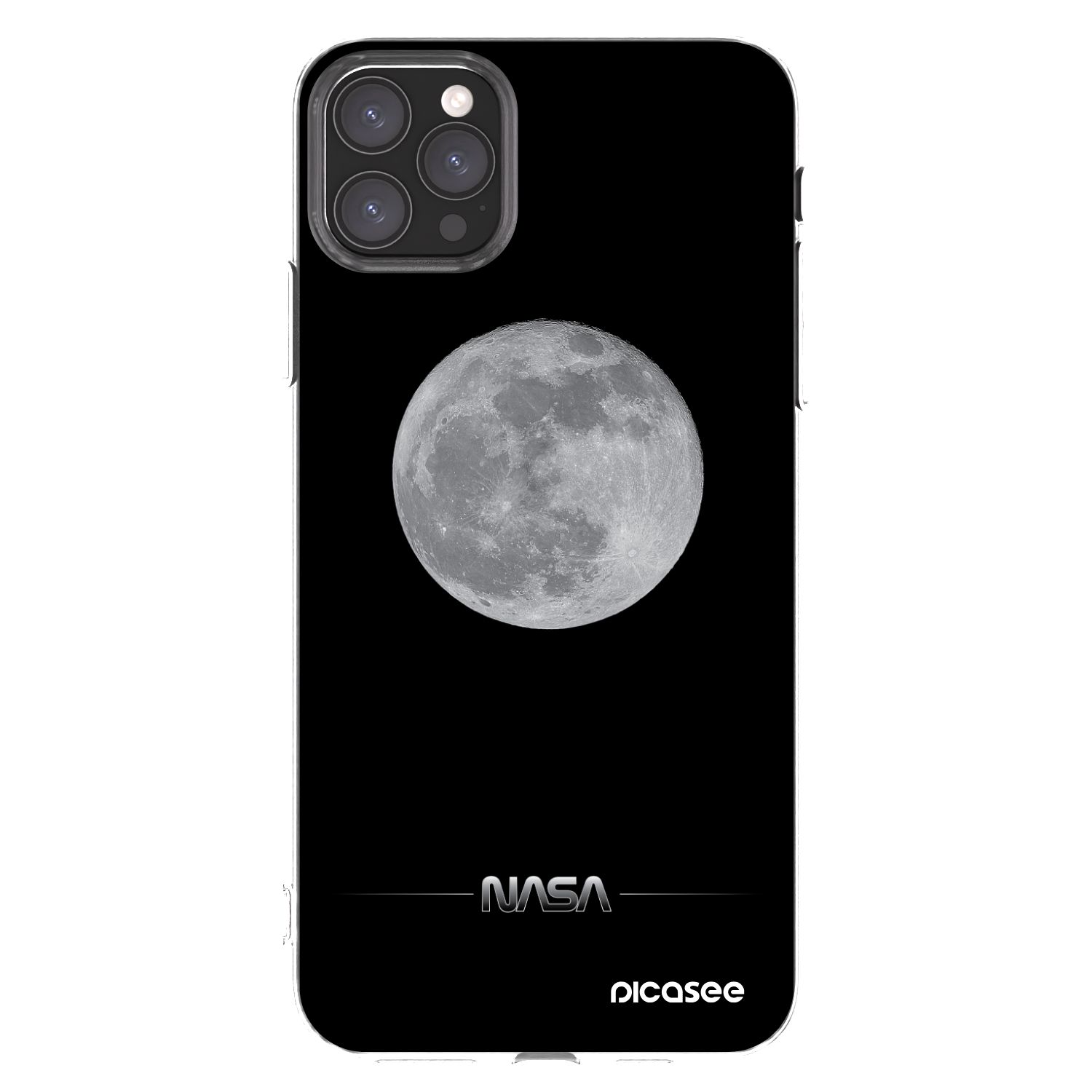 Picasee silikonový průhledný obal pro Apple iPhone 11 Pro Max - Moon Minimal