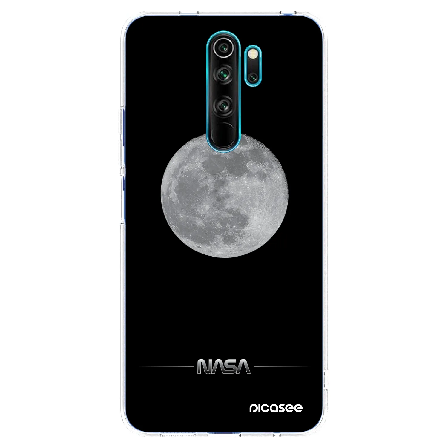 Picasee silikonový průhledný obal pro Xiaomi Redmi Note 8 Pro - Moon Minimal