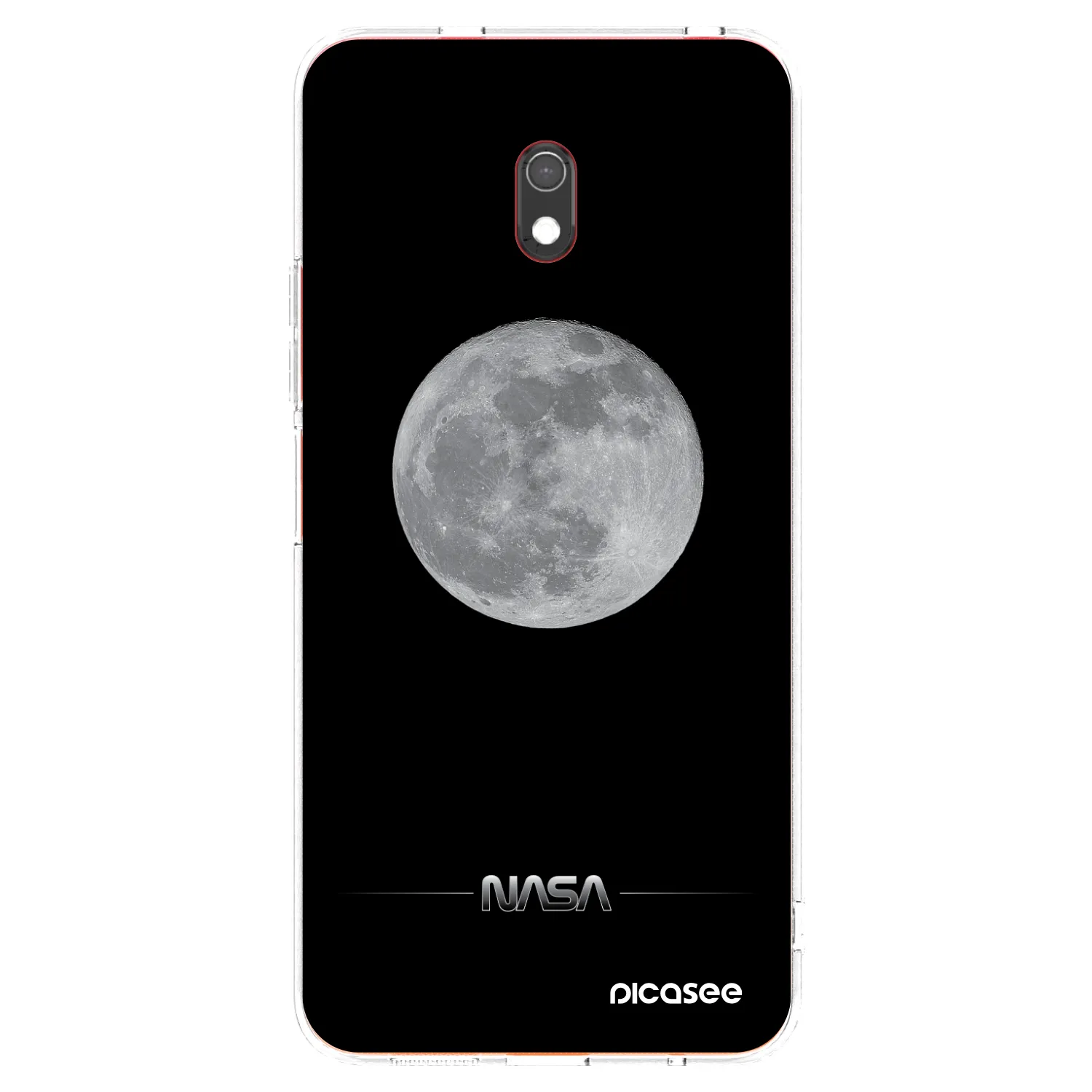 Picasee silikonový průhledný obal pro Xiaomi Redmi 8A - Moon Minimal