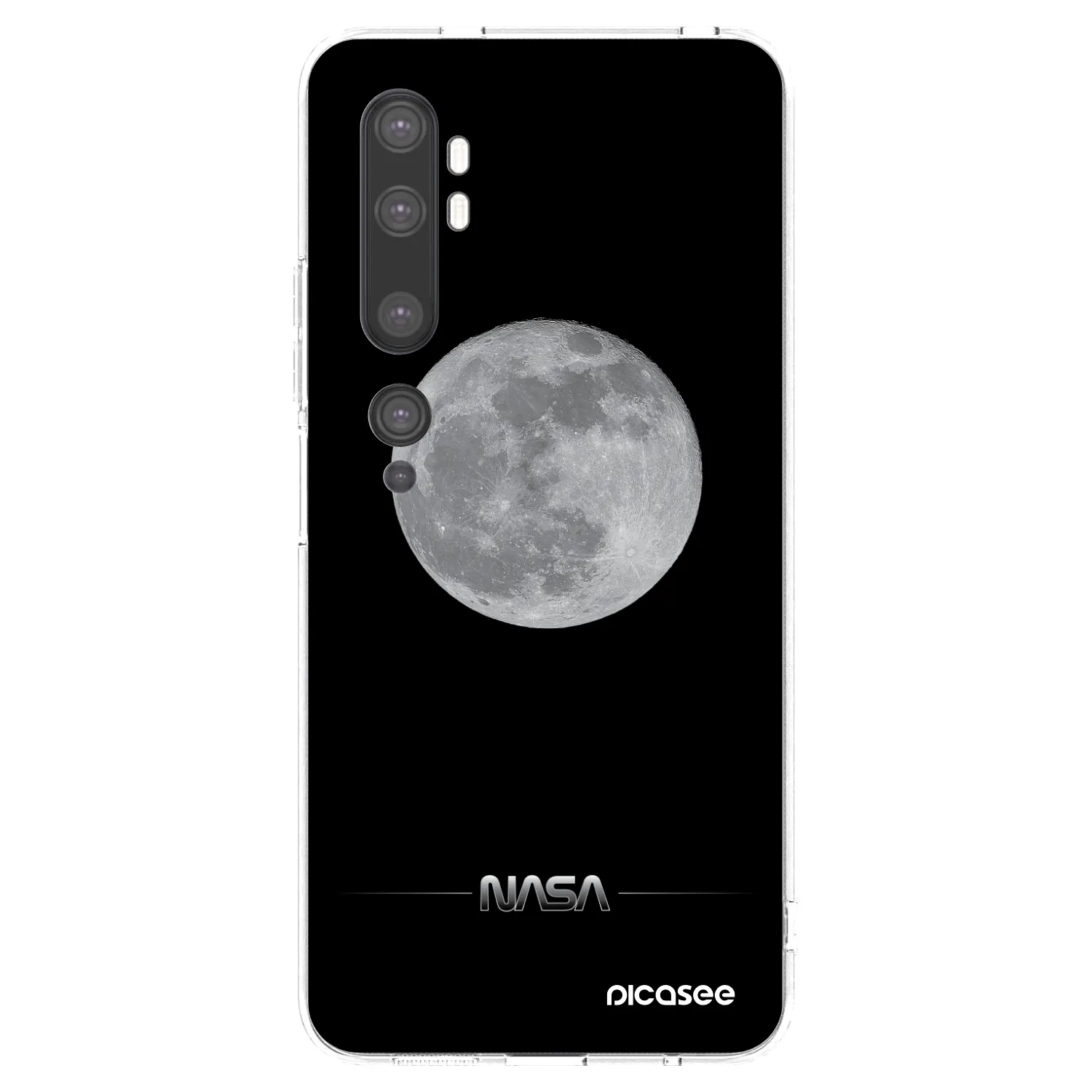 Picasee silikonový průhledný obal pro Xiaomi Mi Note 10 (Pro) - Moon Minimal