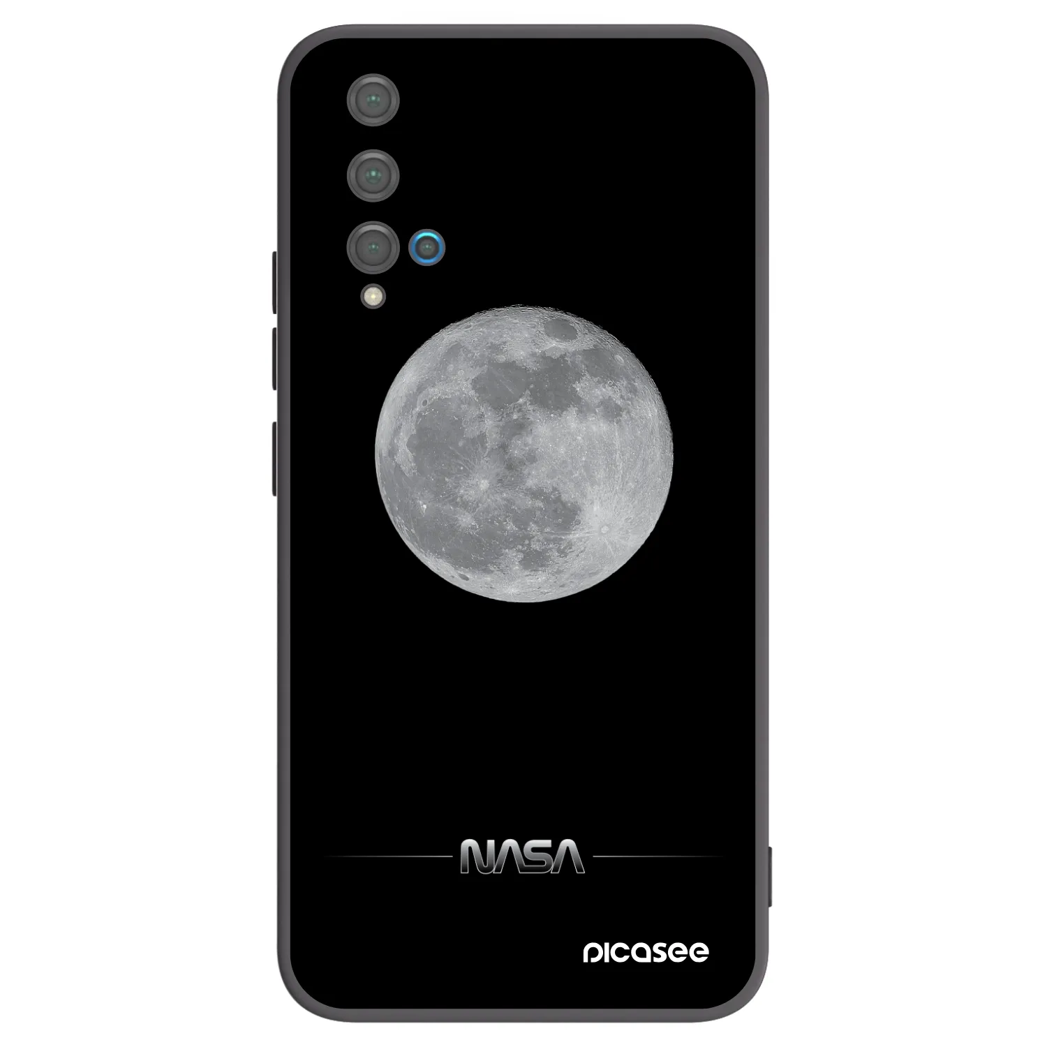 Picasee silikonový černý obal pro Huawei Nova 5T - Moon Minimal
