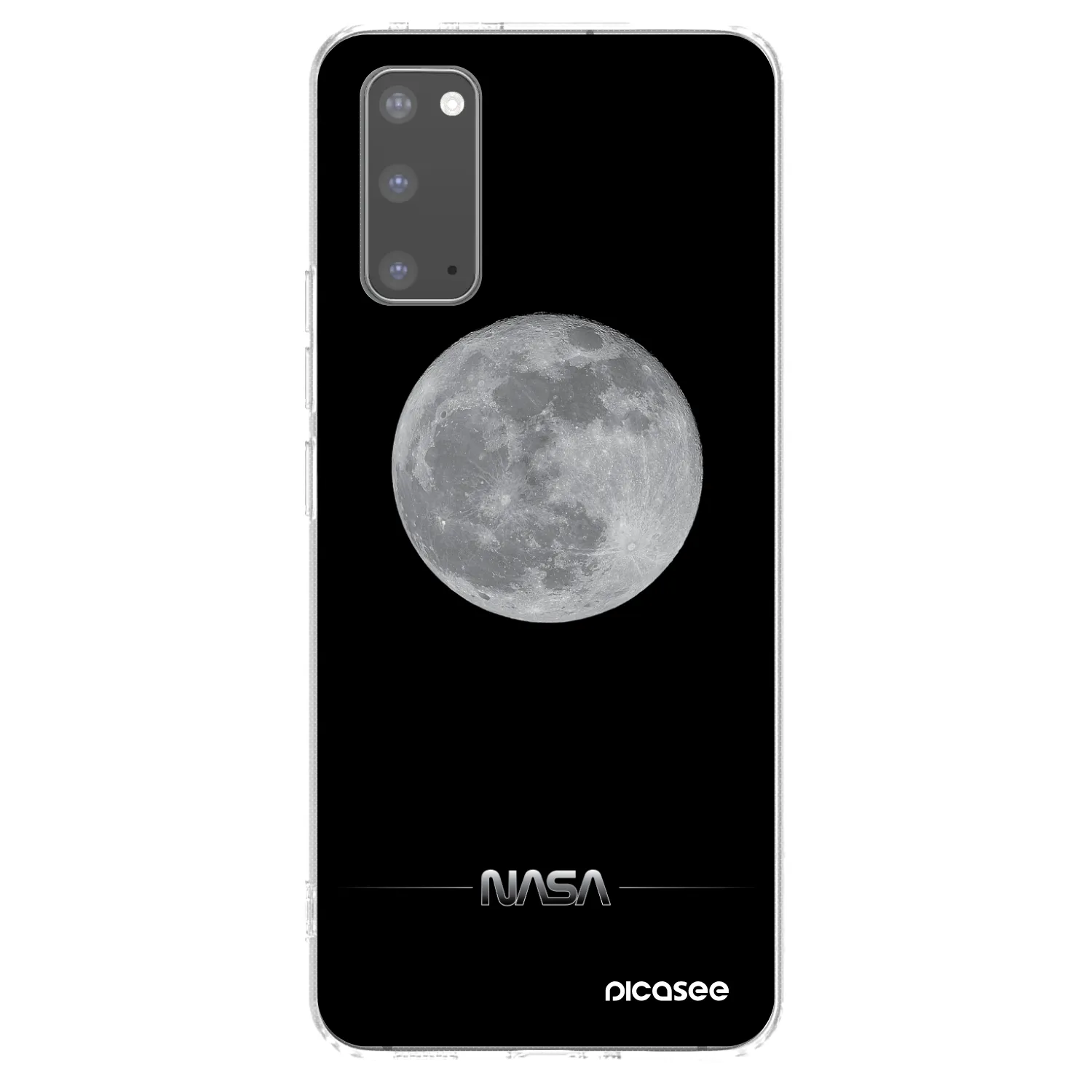 Picasee silikonový průhledný obal pro Samsung Galaxy S20 G980F - Moon Minimal