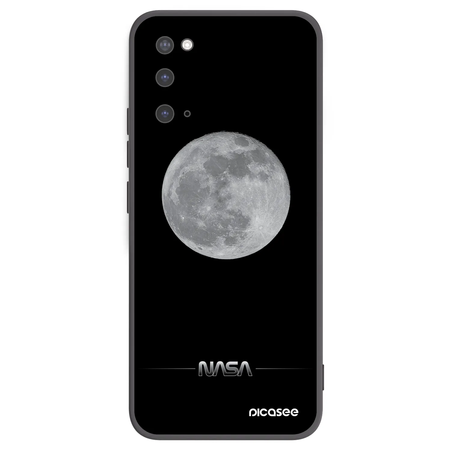 Picasee silikonový černý obal pro Samsung Galaxy S20 G980F - Moon Minimal