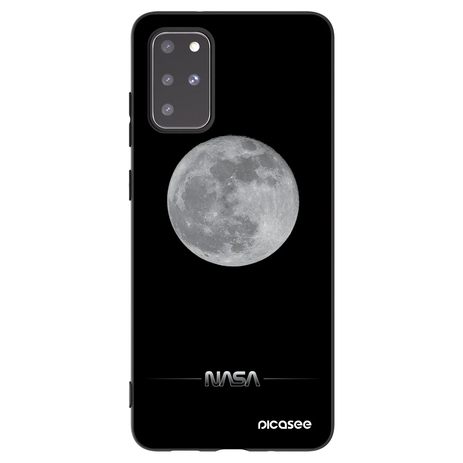 Picasee silikonový černý obal pro Samsung Galaxy S20+ G985F - Moon Minimal