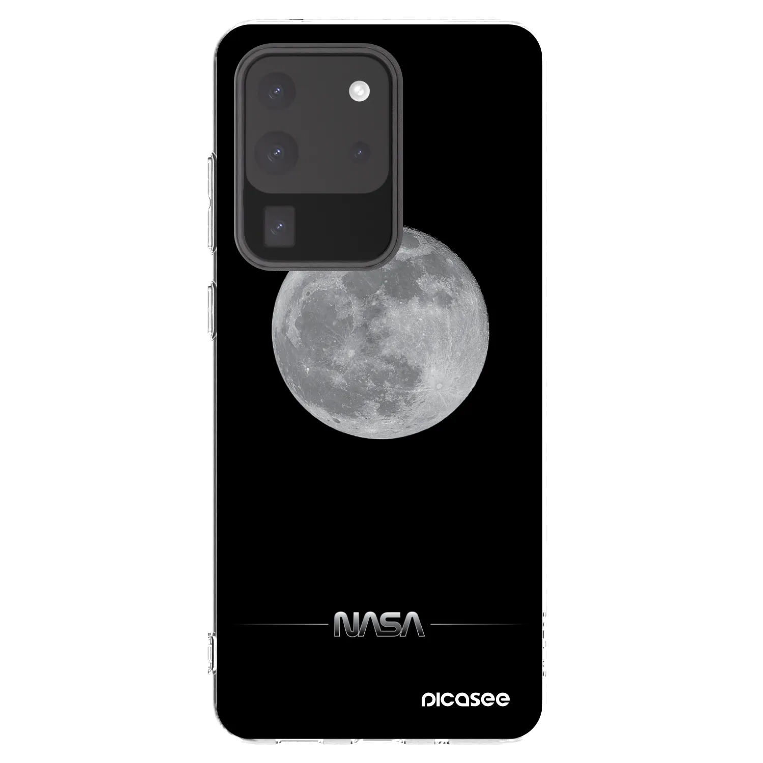 Picasee silikonový průhledný obal pro Samsung Galaxy S20 Ultra 5G G988F - Moon Minimal