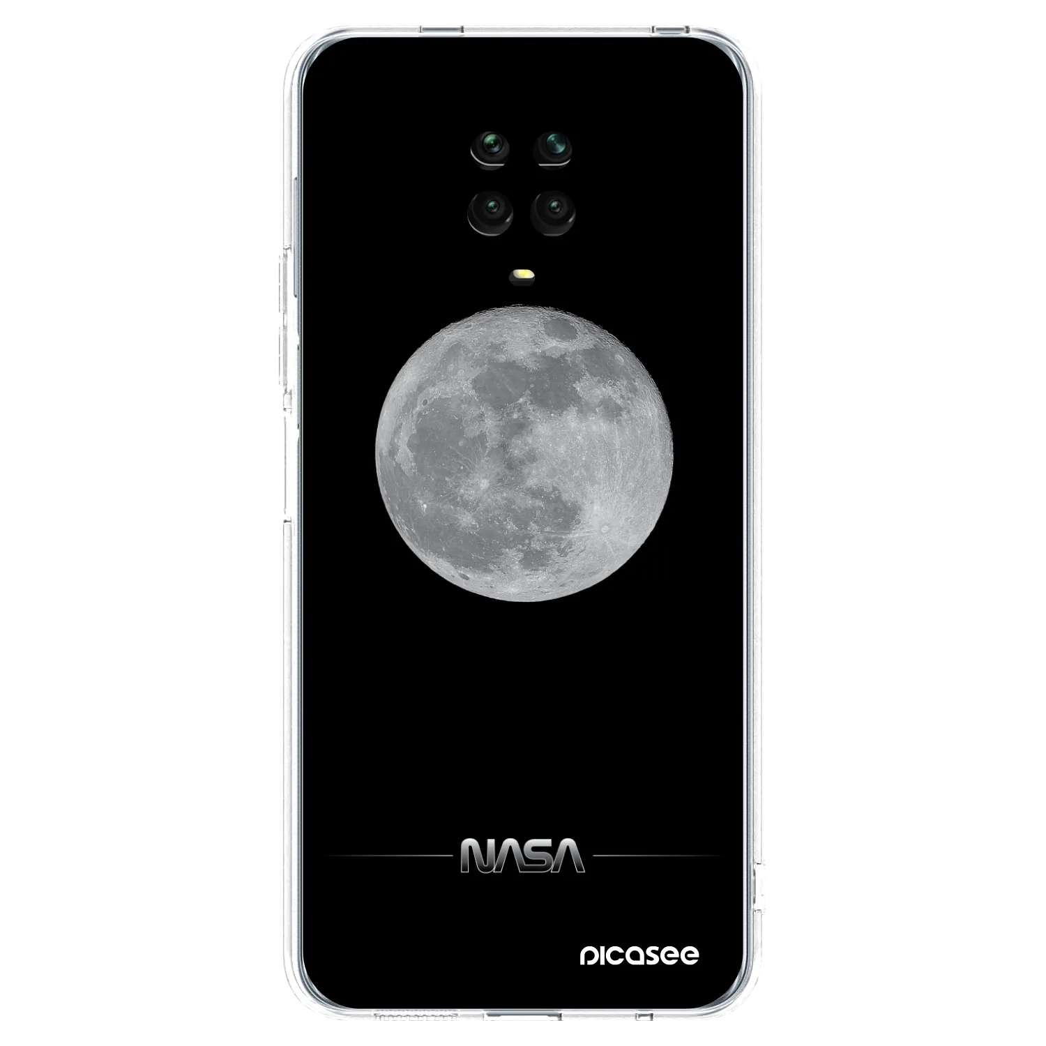 Picasee silikonový průhledný obal pro Xiaomi Redmi Note 9 Pro - Moon Minimal