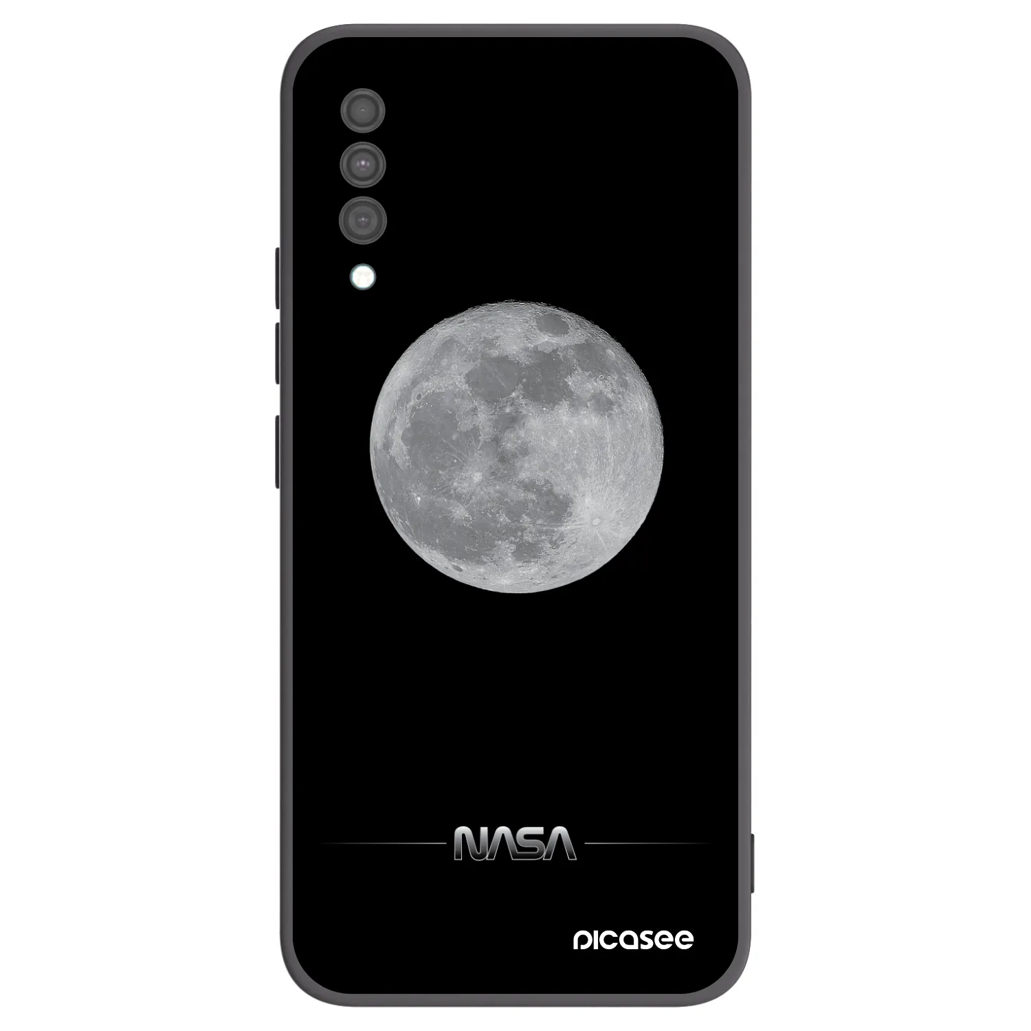 Picasee silikonový černý obal pro Samsung Galaxy A30s A307F - Moon Minimal